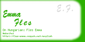 emma fles business card